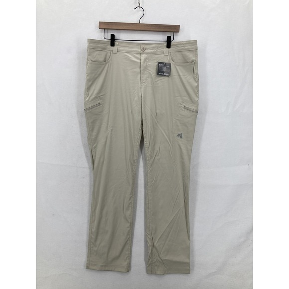 Eddie Bauer Pants - Eddie Bauer First Ascent Pants Womens 16 Pumice WR Guide Stretch Hiking Beige